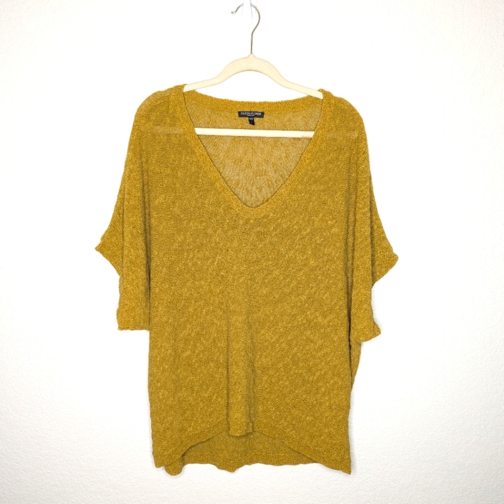 Eileen Fisher Linen Blend Knit Top